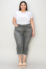 Load image into Gallery viewer, Judy Blue Button Fly High Waist Cuffed Capris
