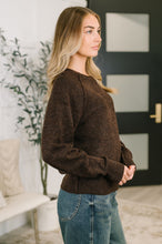 Load image into Gallery viewer, Just For Me Henley Brushed Pullover in Dark Brown
