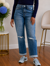 Load image into Gallery viewer, JUDY BLUE Just Roll With It Boyfriend Jeans
