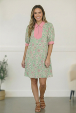 Load image into Gallery viewer, Blast From the Past Mint Blossom Dress
