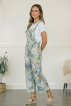Load image into Gallery viewer, Groovy Garden Sage Floral Overalls
