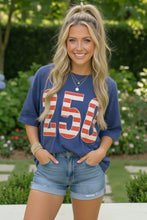Load image into Gallery viewer, Blue Stars and Stripes '250' Top
