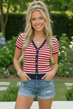 Load image into Gallery viewer, Stars and Stripes Forever Knit Top
