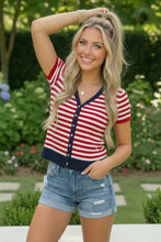 Load image into Gallery viewer, Stars and Stripes Forever Knit Top
