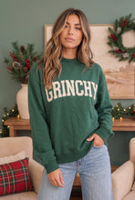 Load image into Gallery viewer, Grinchy Vibes Only Oversized Holiday Sweatshirt
