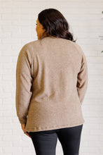 Load image into Gallery viewer, Keeping it Real Brushed Melange Hacci Long Sleeve Tee in Mocha
