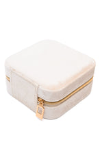 Load image into Gallery viewer, Kept and Carried Velvet Jewelry Box in Ivory
