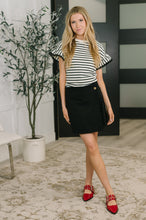 Load image into Gallery viewer, Only Pair Faux Wrap Skort in Black
