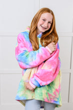 Load image into Gallery viewer, Kids Oversized Hoodie Blanket in Rainbow
