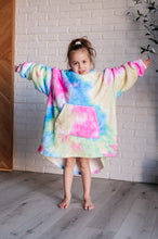 Load image into Gallery viewer, Kids Oversized Hoodie Blanket in Rainbow
