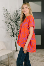 Load image into Gallery viewer, Know Me At All Abstract Split Neck Blouse
