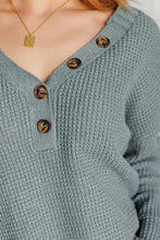 Load image into Gallery viewer, Lakeside View Drop Shoulder Sweater in Sage
