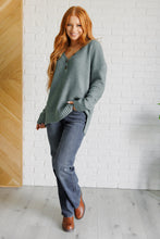 Load image into Gallery viewer, Lakeside View Drop Shoulder Sweater in Sage
