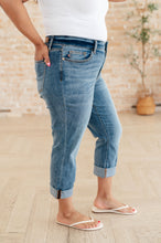 Load image into Gallery viewer, Laura Mid Rise Cuffed Skinny Capri Jeans by Judy Blue
