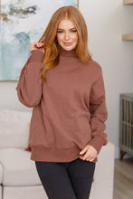 Load image into Gallery viewer, Make No Mistake Mock Neck Pullover in Cocoa
