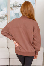 Load image into Gallery viewer, Make No Mistake Mock Neck Pullover in Cocoa
