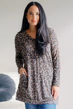 Load image into Gallery viewer, Leopard Lure V-Neck Tunic
