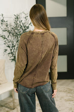 Load image into Gallery viewer, Lesson Learned Mineral Wash Raglan Sleeve Top
