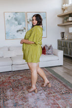 Load image into Gallery viewer, Lovely Life Plisse Romper in Green
