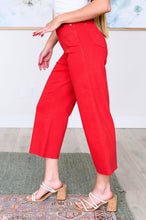 Load image into Gallery viewer, Lisa High Rise Control Top Wide Leg Crop Judy Blue Jeans in Red
