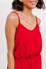 Load image into Gallery viewer, Livin' The Dream Jumpsuit in Red
