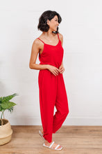 Load image into Gallery viewer, Livin' The Dream Jumpsuit in Red
