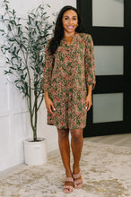 Load image into Gallery viewer, Lizzy Long Sleeve Dress in Olive Paisley
