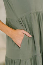 Load image into Gallery viewer, Lizzy Tiered Tank Dress in Pistachio
