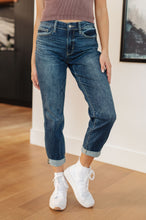 Load image into Gallery viewer, London Midrise Cuffed Boyfriend Jeans by Judy Blue
