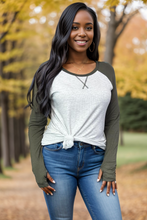 Load image into Gallery viewer, Look At The Time - Thumbhole Raglan
