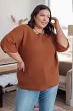 Load image into Gallery viewer, Lotta Love Knitted Sweater Top in Rust
