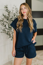 Load image into Gallery viewer, Love on the Loose Quilted Top in Navy
