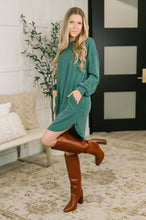 Load image into Gallery viewer, Love to Love You Textured Knit Dress in Hunter Green
