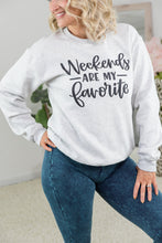 Load image into Gallery viewer, Weekends Are My Favorite Crewneck Sweatshirt
