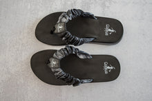 Load image into Gallery viewer, Ripple Sandals in Black Tie Dye
