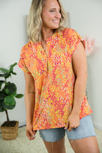 Load image into Gallery viewer, Lizzy Cap Sleeve Top in Apricot

