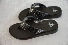 Load image into Gallery viewer, Ripple Sandals in Black Tie Dye

