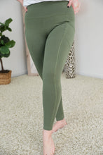 Load image into Gallery viewer, Stay As You Are Olive Leggings
