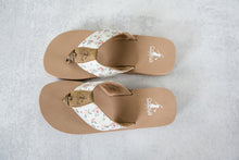 Load image into Gallery viewer, Summer Break Sandals in White Ditzy Flower by Corkys
