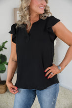 Load image into Gallery viewer, Charming Top in Black
