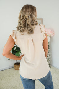Charming Top in Taupe