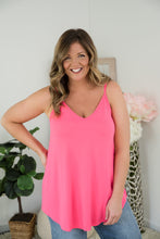 Load image into Gallery viewer, Sundown Reversible Cami in Neon Coral
