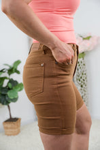 Load image into Gallery viewer, Down to Earth Tummy Control Judy Blue Bermuda Shorts

