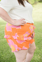 Load image into Gallery viewer, Tangerine Floral Shorts
