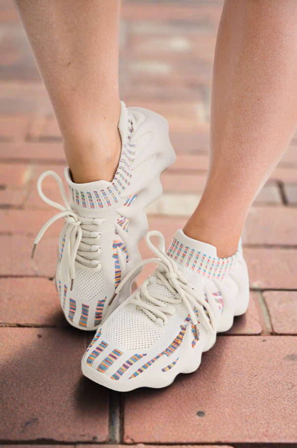 Hipster Sneakers in Nude