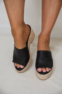 Solstice Sandals in Black by Corkys