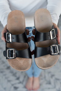 On a Voyage Sandals in Black