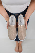 Load image into Gallery viewer, Four Seasons Rose Gold Glitter Sneaker
