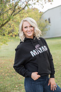 Girl Mama Graphic Hoodie in Black