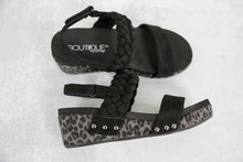 Load image into Gallery viewer, Pleasant Sandals in Black Suede by Corkys
